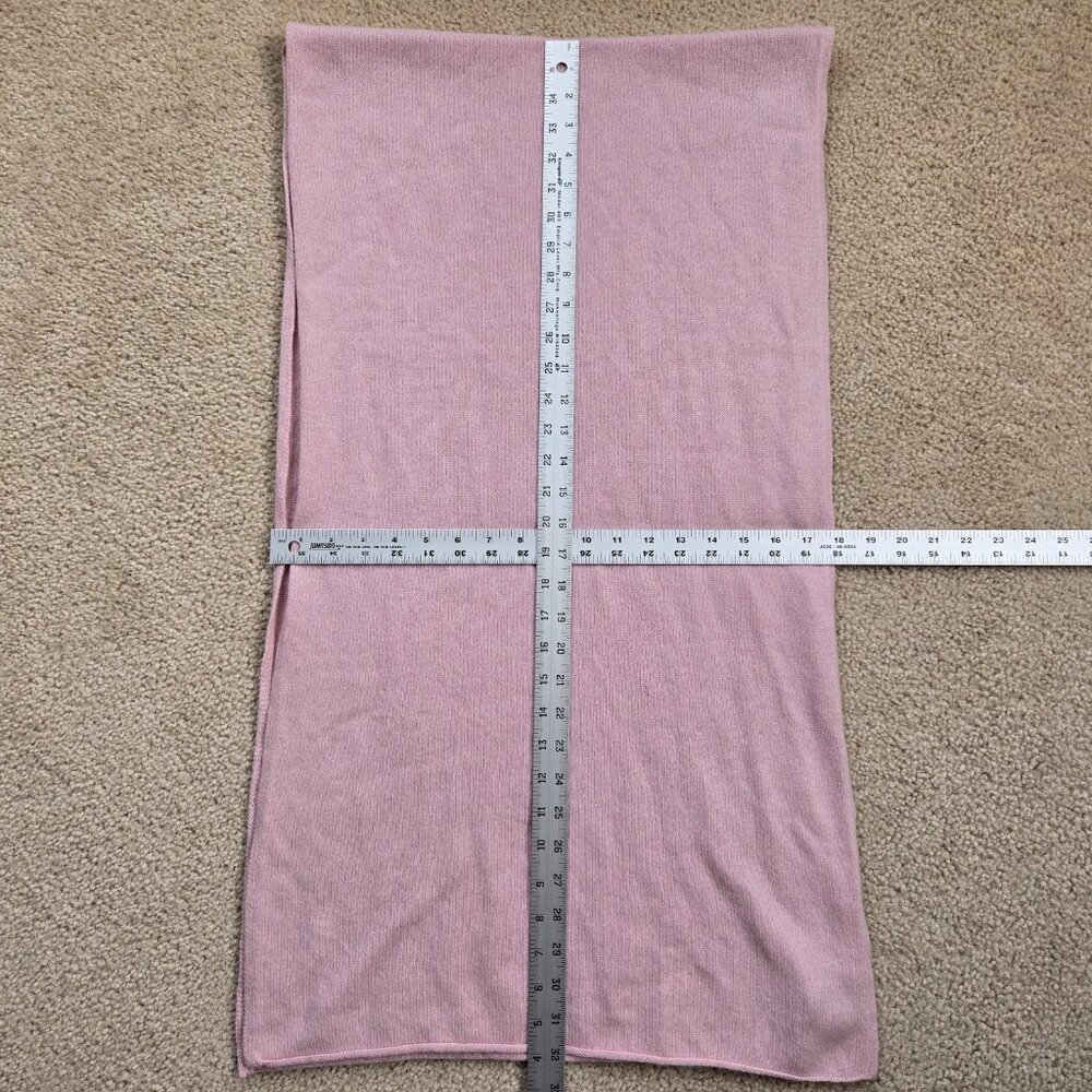 COS Cashmere Scarf Pink Knit Oblong - Picture 6 of 9